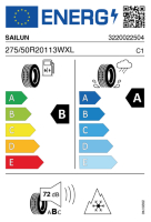 EU-label voor SAILUN ICE BLAZER ALPINE EVO2