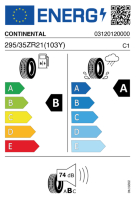 EU-label voor CONTINENTAL SPORT CONTACT 7