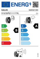 EU-label voor SAILUN ATREZZO ZSR 2