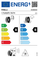 EU-label voor PIRELLI CINTURATO ALL SEASON SF 3
