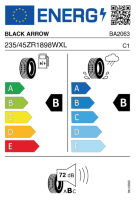 EU-label voor BLACK ARROW P15