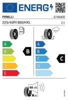 EU-label voor PIRELLI CINTURATO P7 ALL SEASON (ohne 3PMSF)