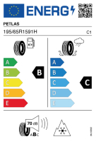 EU-label voor PETLAS W651 