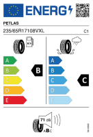 EU-label voor PETLAS PT431 EXPLERO H/T