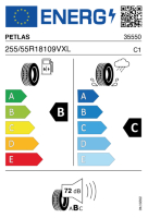 EU-label voor PETLAS PT431 EXPLERO H/T