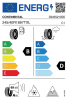 EU-label voor CONTINENTAL VIKING CONTACT 8