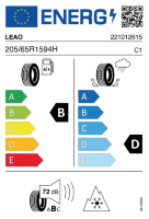 EU-label voor LEAO I GREEN ALLSEASON
