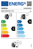 EU-label voor GENERAL GRABBER GT PLUS
