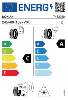 EU-label voor NOKIAN SNOWPROOF 3P