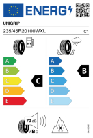 EU-label voor UNIGRIP LATERAL FORCE 4S