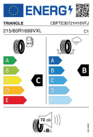 EU-label voor TRIANGLE TE-307 RELIAX TOURING