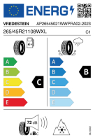 EU-label voor VREDESTEIN WINTRAC PRO