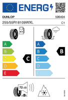 EU-label voor DUNLOP ALL SEASON 2