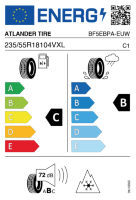EU-label voor ATLANDER TIRE ATL55 Lander Allseason