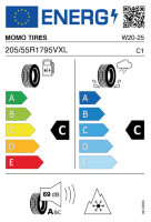 EU-label voor MOMO TIRES W-20 EUROPA NORTH POLE