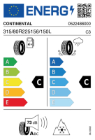 CONTINEN REHD3+  315/80 R22 5 L