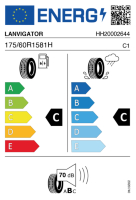 EU-Reifenlabel für LANVIGATOR FASTONE HP 175/60 R15 81H