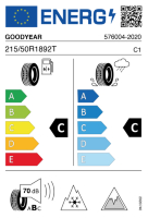 EU-label voor GOODYEAR ULTRA GRIP ICE 2