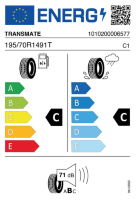 EU-label voor TRANSMATE TOURING H7