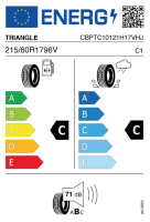 EU-label voor TRIANGLE TC-101 ADVANTEX 