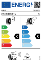 EU-label voor PIRELLI CINTURATO P7 ALL SEASON (3PMSF)