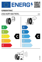 EU-label voor GREENTRAC JOURNEY-X