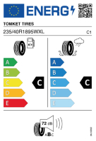 EU-label voor TOMKET TIRES SPORT 3
