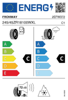 EU-label voor FRONWAY FRONWING A/S