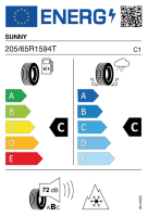 EU-label voor SUNNY NW611 WINTERMAX 