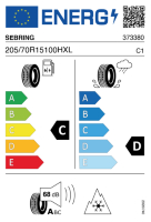 EU-label voor SEBRING ALL SEASON SUV