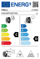 EU-label voor PIRELLI ICE ZERO ASIMMETRICO