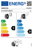 EU-label voor HANKOOK RA43 Dynapro HPX