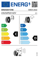 EU-label voor BRIDGESTONE DUELER H/L 400