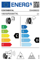 EU-label voor CONTINENTAL VIKING CONTACT 7