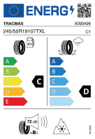EU-label voor TRACMAX X-PRIVILO S500