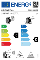 EU-label voor CONTINENTAL VIKING CONTACT 7