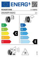 EU-label voor ROADSTONE WINGUARD ICE