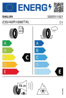 EU-label voor SAILUN ICE BLAZER ARCTIC EVO