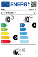 EU-label voor GITI CONTROL P10