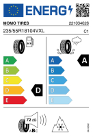 EU-label voor MOMO TIRES M40 ALLSEASON