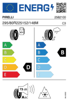 PIRELLI TR:01T  295/80 R225 152 M