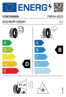 EU-label voor YOKOHAMA BLUEARTH WINTER V906
