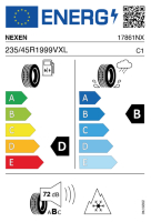 EU-label voor NEXEN WINGUARD SPORT 2 (WU7)