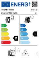 EU-label voor TOMKET TIRES SNOWROAD