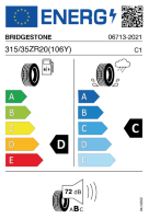 EU-label voor BRIDGESTONE POTENZA S007