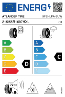 EU-label voor ATLANDER TIRE ATL75 LANDER WINTER