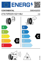 CONTINEN US-HA3+ iT 275/70 R22 5 J