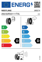 EU-label voor WESTLAKE SL369 A/T