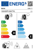EU-label voor SAVA ESKIMO ICE (NEW) 