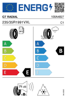 EU-label voor GT RADIAL WINTERPRO 2 SPORT